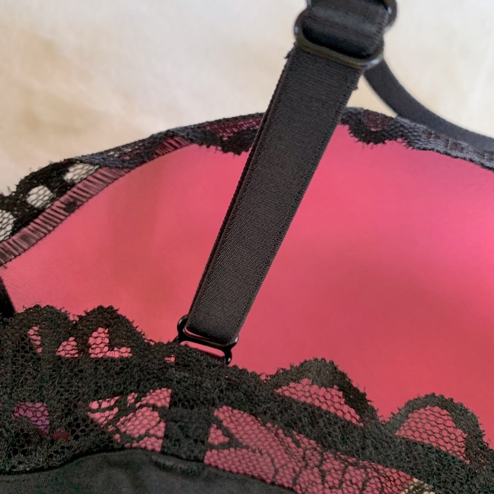PINK V.S. SZ.S BLACK NO UNDERWIRES CAMI BRA NWT💃 - Picture 9 of 14